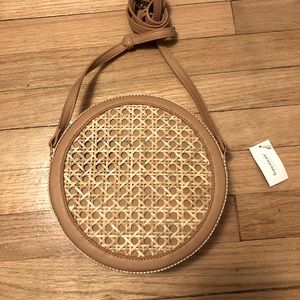 Francesca’s Rattan Crossbody Purse